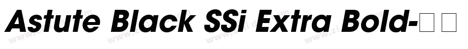 Astute Black SSi Extra Bold字体转换